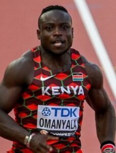 Ferdinand OMANYALA (Entente Ouest Athlé 13) en 10&Prime;49 à Bruxelles (Belgique)